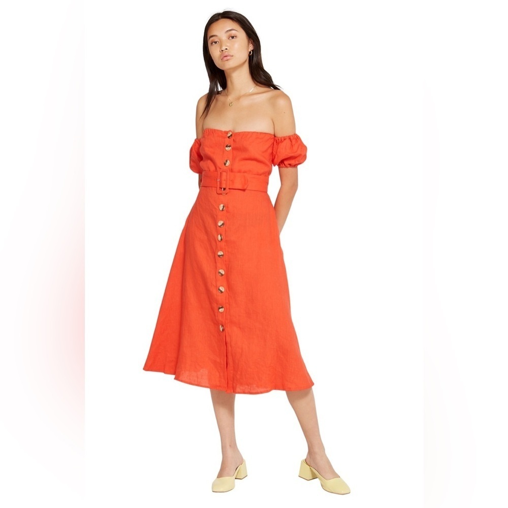 Capulet Teagan belted midi dress small new with tag